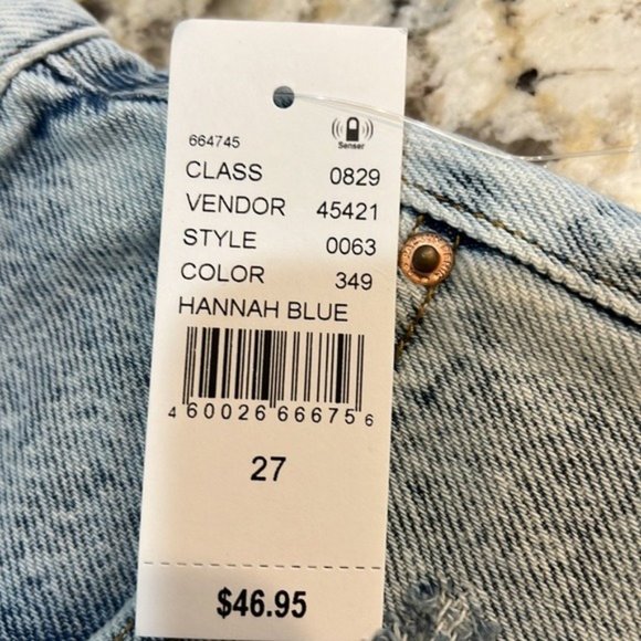 NWT $47 PacSun Shorts 27  Eco Acid Wash Ripped Vintage High Waisted Denim Shorts - Picture 13 of 13